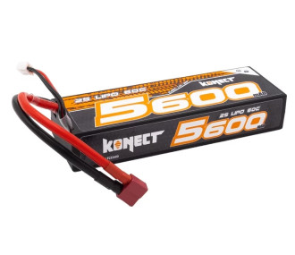 Akku LiPo 2S 7.4V 5600mah 60C Konect Dean