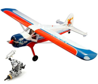 Avion VQ model DHC-2 Beaver ARF env.1.62m + Saito FA-62B Moteur methanol 4 temps