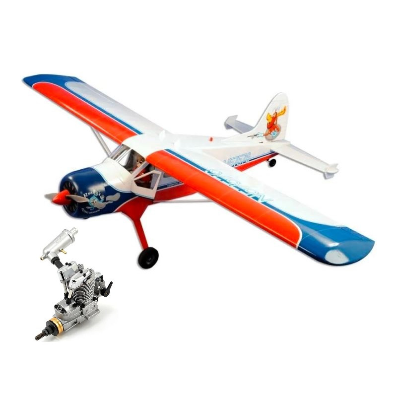 Avion VQ model DHC-2 Beaver ARF env.1.62m + Saito FA-62B Moteur methanol 4 temps