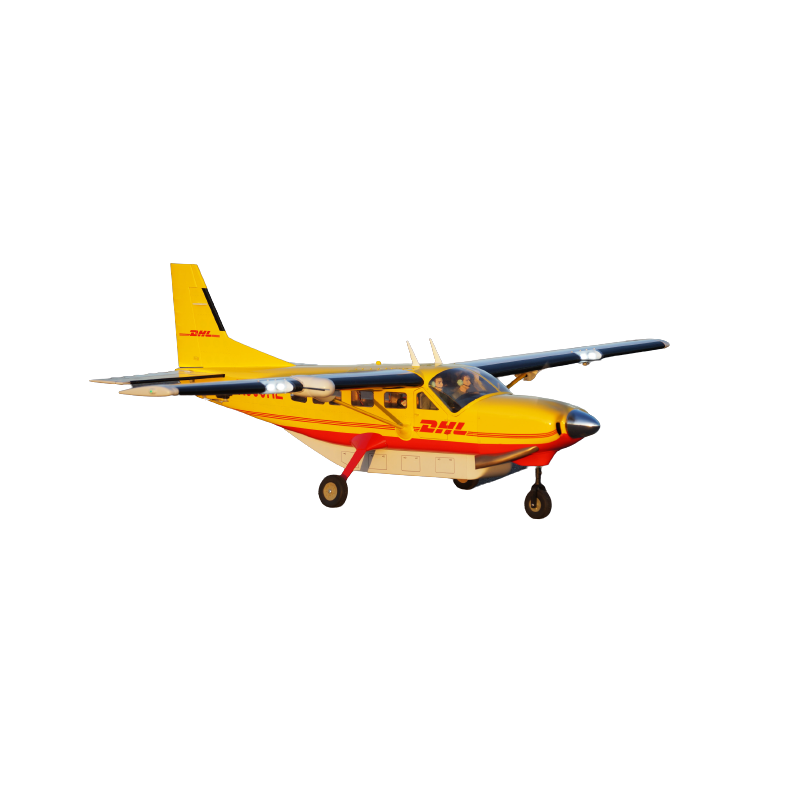 Avión VQ Modelo Cessna 208 Grand Caravan 55 tamaño EP-GP Aircargo versión 3S