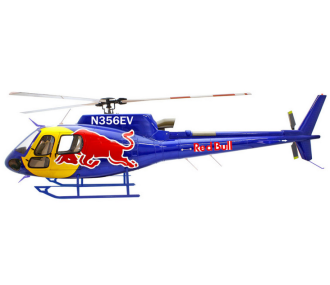 Fuselage Helicoptère - Taille 700 - AS 350 - Red Bull version 2