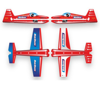 Avion RC Factory Laser XL  rouge env.1.06m