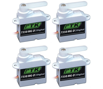 Pack 4 x Servo Pro-Tronik digital 7350 MG-D