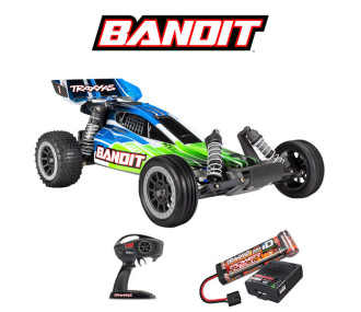 BANDIT 4X2 BRUSHED 1/10 CON BATERIAS / CARGADOR USB VERDE 0