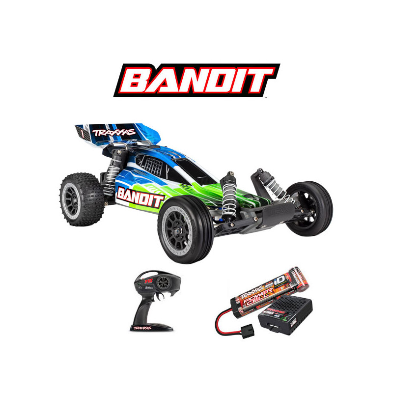 BANDIT 4X2 BRUSHED 1/10 CON BATERIAS / CARGADOR USB VERDE 0