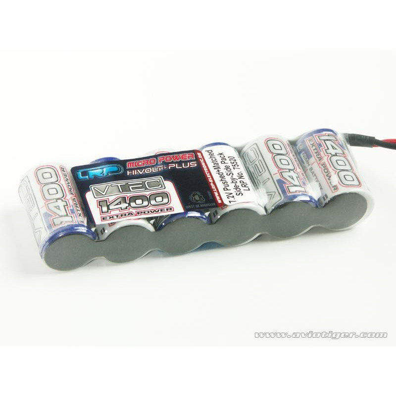 PACK VTEC 7.2V PUSH 1400MAH PLAT 