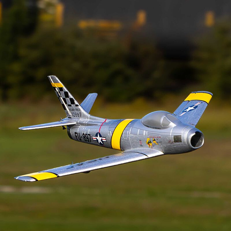 UMX F-86 Sabre 30mm EDF Jet BNF Basic con AS3X e SAFE Select