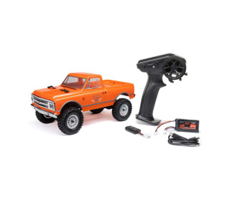 1/24 SCX24 1967 Chevrolet C10 4WD Camión Cepillado RTR, Naranja