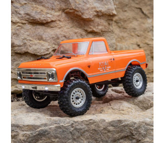 1/24 SCX24 1967 Chevrolet C10 4WD Camión Cepillado RTR, Naranja