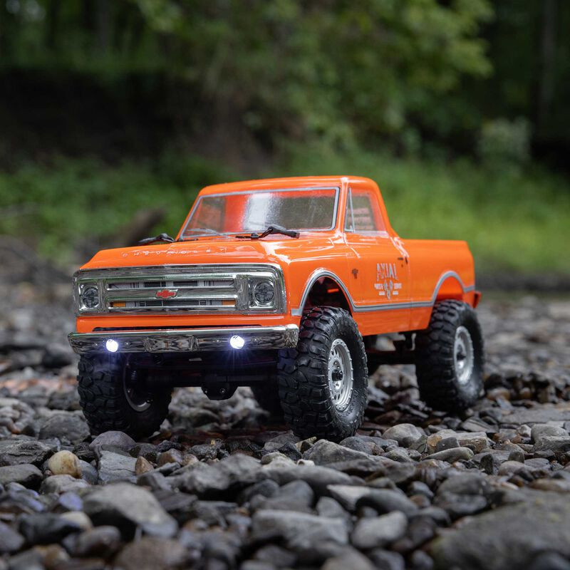 1/24 SCX24 1967 Chevrolet C10 4WD Camión Cepillado RTR, Naranja