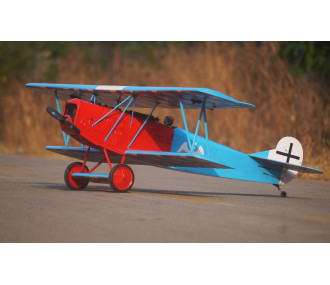 Modello VQ Fokker D.VII .120 misura EP-GP - Blu e rosso