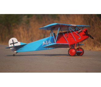 VQ Model Fokker D.VII .120 size EP-GP - Blau und Rot