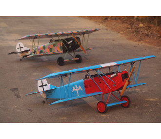 Modello VQ Fokker D.VII .120 misura EP-GP - Blu e rosso