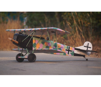 VQ Model Fokker D.VII .120 size EP-GP - Weiß und Schwarz