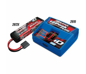 Traxxas Chargeur EZ-Peak Plus  + 1 x Lipo 3s 5000mha iD 2872x