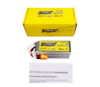 Akku Tattu R-line V1.0 lipo 6S 22.2V 1700mAh 95C Steckdose xt60