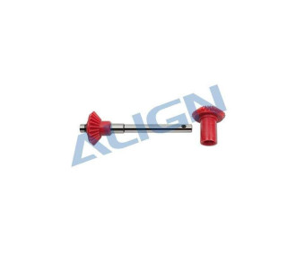 HN7042BT - Tail shaft with pinion - TREX 700 Align