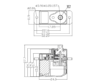 Servo Robbe FS151 BB MG HV