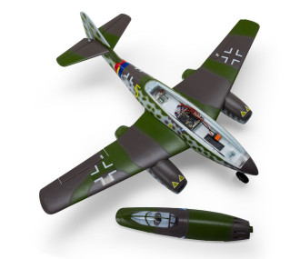 Avión - UMX Me 262 30mm EDF Jet BNF Basic con AS3X y SAFE Select, 660mm