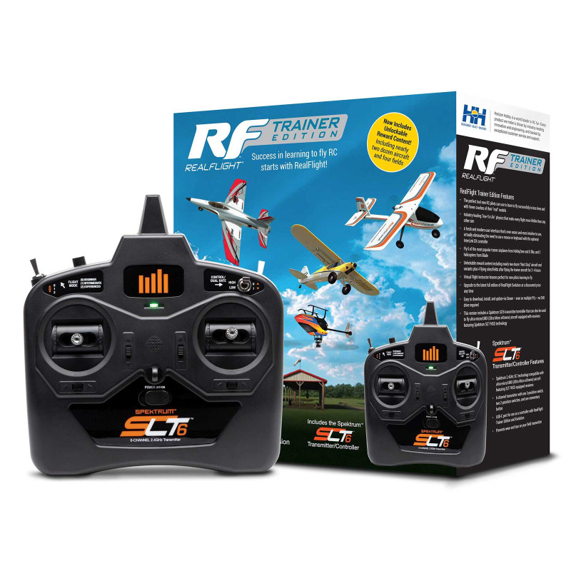 RealFlight Trainer Edition RC simulator with SLT6 transmitter/controller