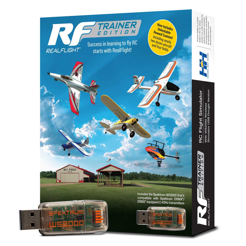 Simulador RC RealFlight Trainer Edition con dongle USB para simulador inalámbrico WS2000