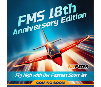 FMS EDF Jet 90mm Avanti PNP Edition 18. Geburtstag (bald auf Lager)