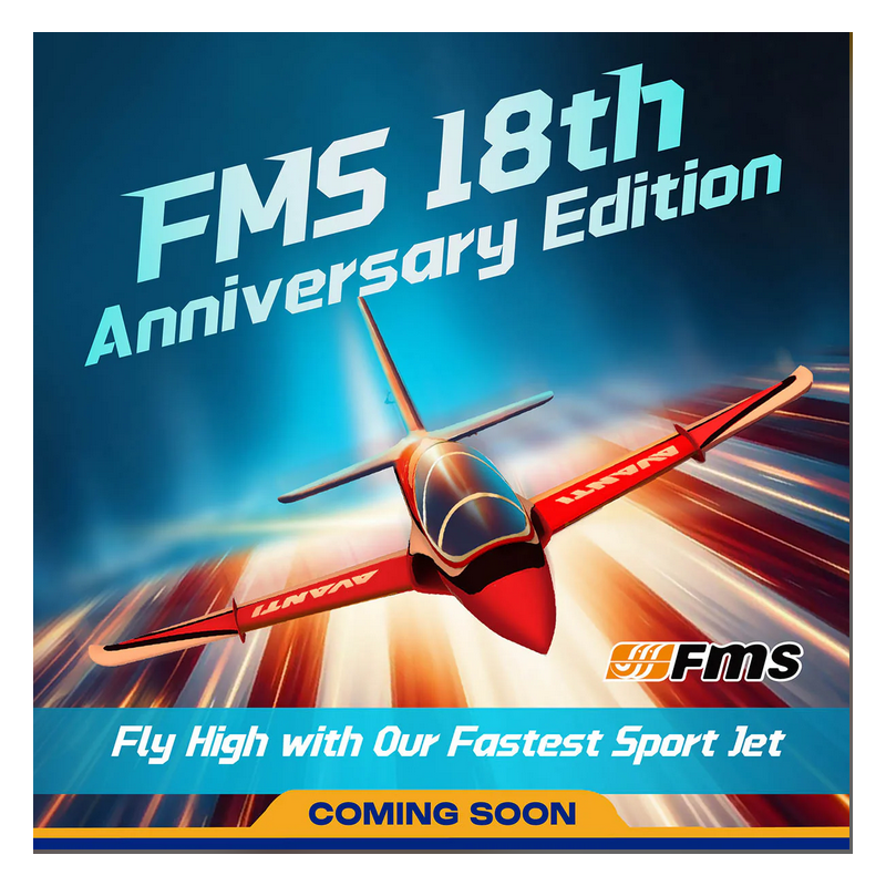 FMS EDF Jet 90mm Avanti PNP Edition 18. Geburtstag (bald auf Lager)