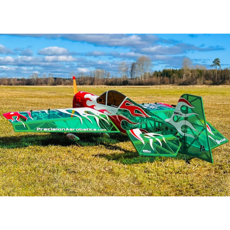 Precision Aerobatics Addiction X (V3) green ARF approx.1.27m - with LEDs