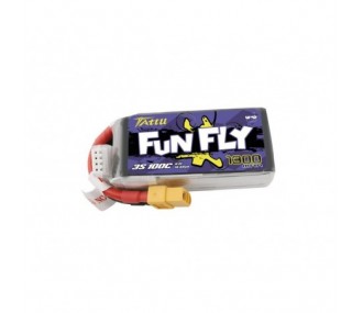 Akku Tattu lipo Funfly Series 3S 11.1V 1300mAh 100C Stecker xt60