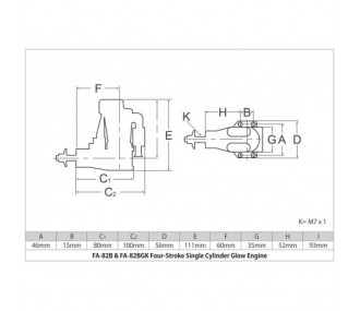 Saito FA-100 4 stroke methanol engine