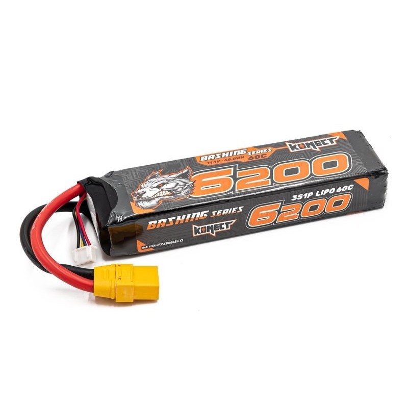 Batería LiPo Konect Bash XT90 3S 11.1V 6200mah 60C