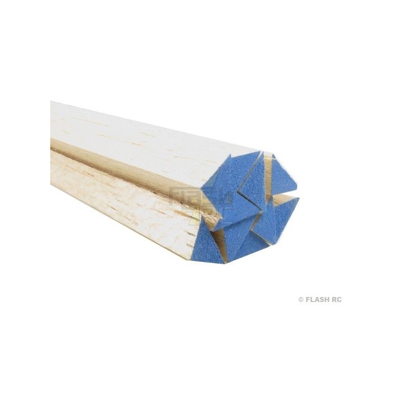 Palo triangular Balsa 8x8 AIR LOISIRS